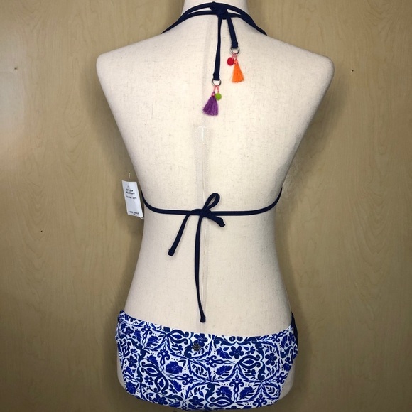 NWT Nanette Lepore Blue Two Piece Swimsuit - Picture 4 of 7